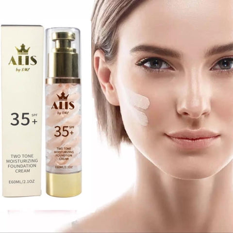 Two Tone Moisturizer Foundation SPF 35+  Cream 60ml ( buy 2 free 1 Goat Milk Sleeping mask )
